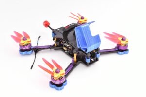 blue red and black lego toy